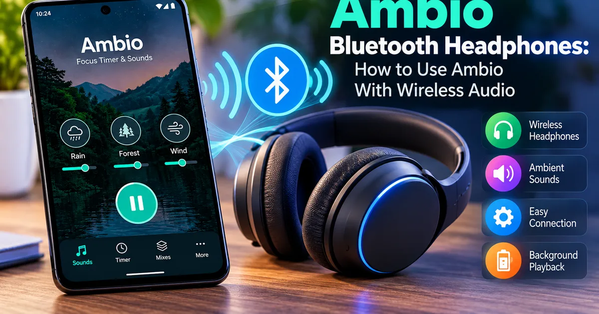 Ambio Bluetooth Headphones: How to Use Ambio With Wireless Audio