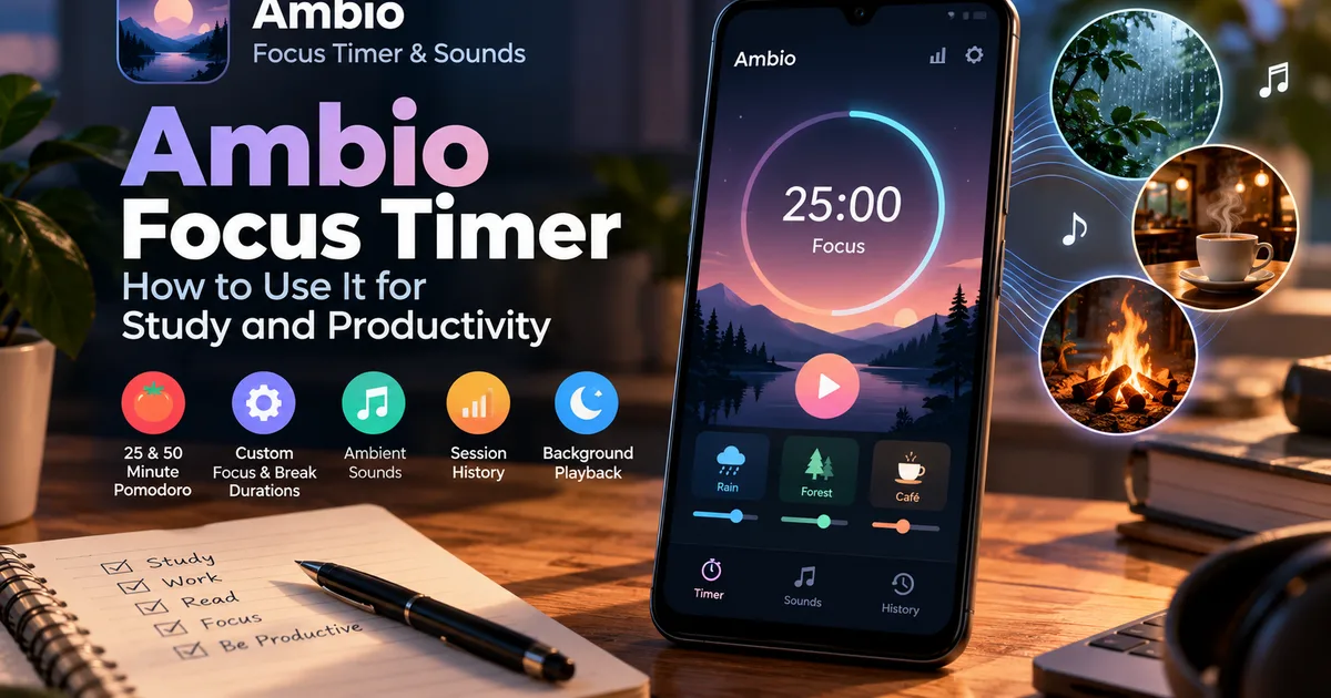 Ambio Focus Timer: How to Use It for Study and Productivity