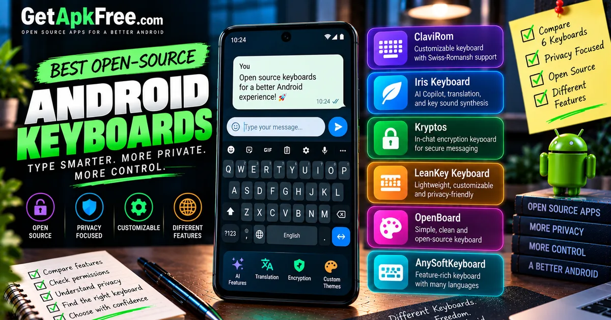 Best Open-Source Keyboards for Android (Including Offline Voice Typing)