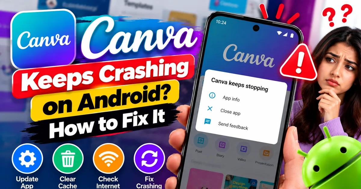 Canva App Keeps Crashing on Android? How to Fix It