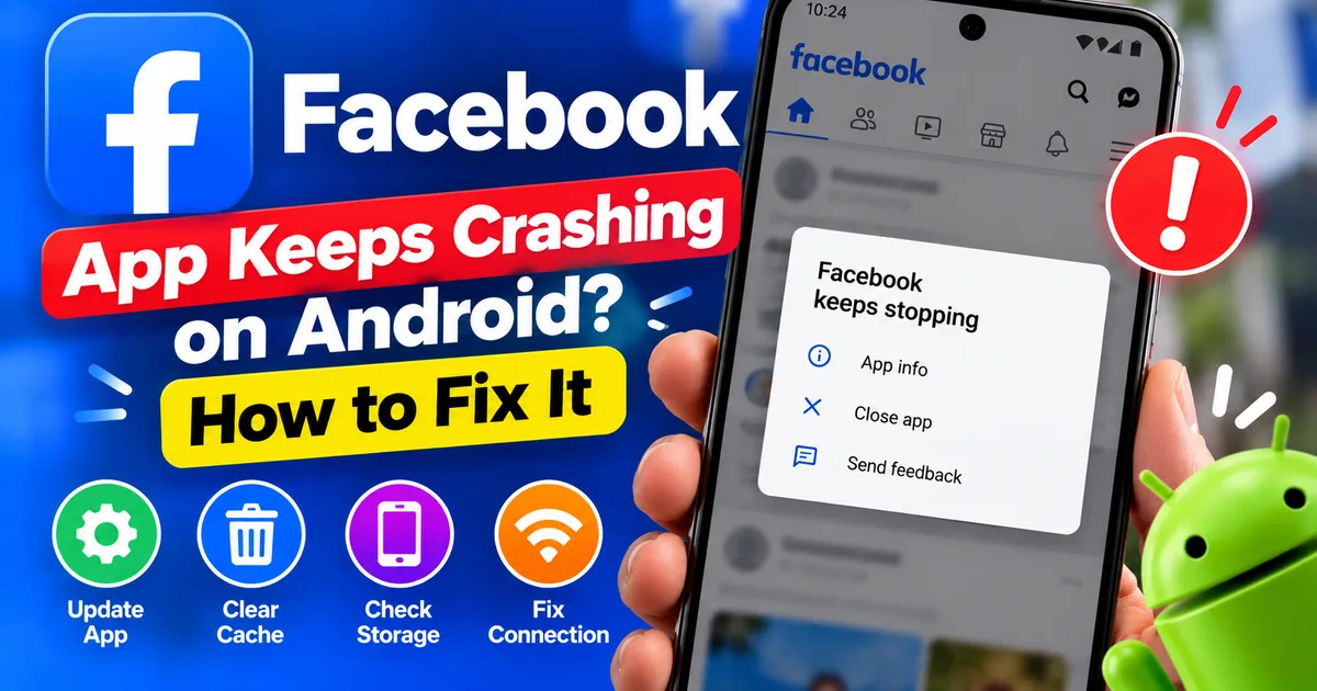 Facebook App Keeps Crashing on Android? How to Fix It