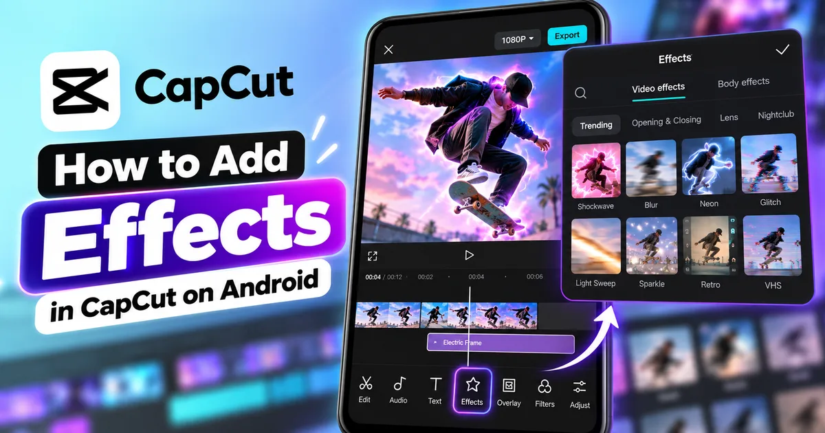 How to Add Effects in CapCut on Android