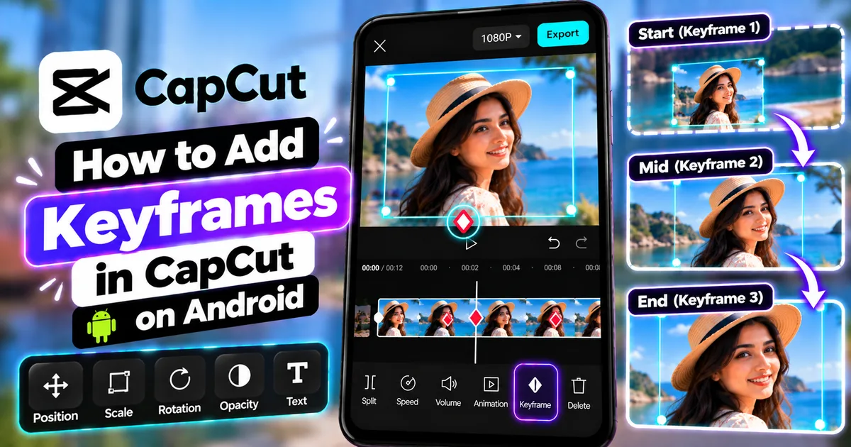 How to Add Keyframes in CapCut on Android: Beginner's Guide