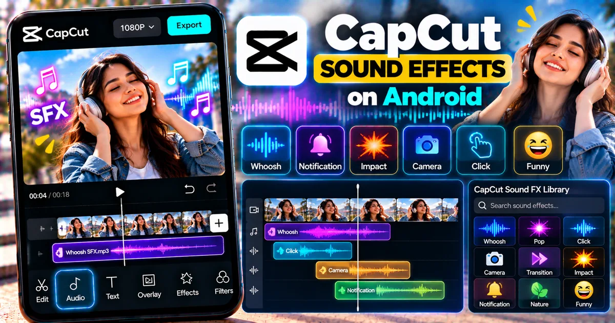 How to Add Sound Effects to a Video in CapCut on Android