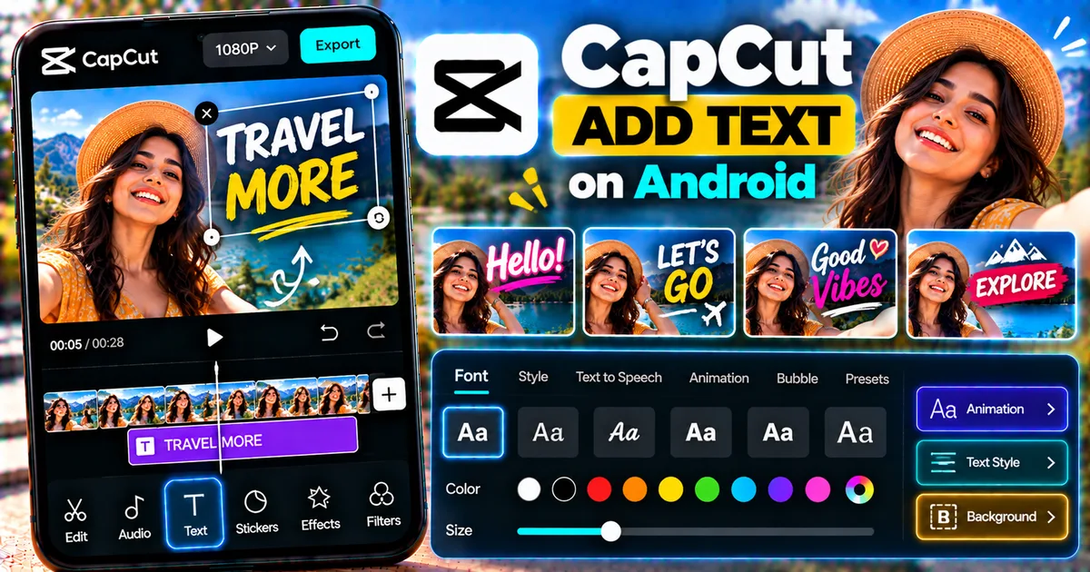 How to Add Text in CapCut on Android
