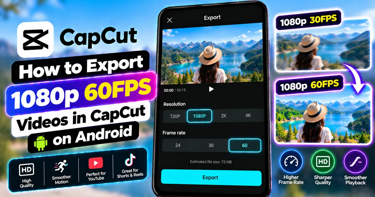 How to Export 1080p 60FPS Videos in CapCut on Android