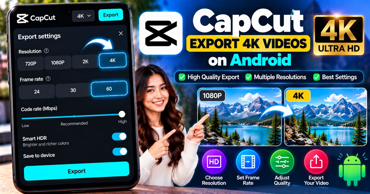 How to Export 4K Videos in CapCut on Android