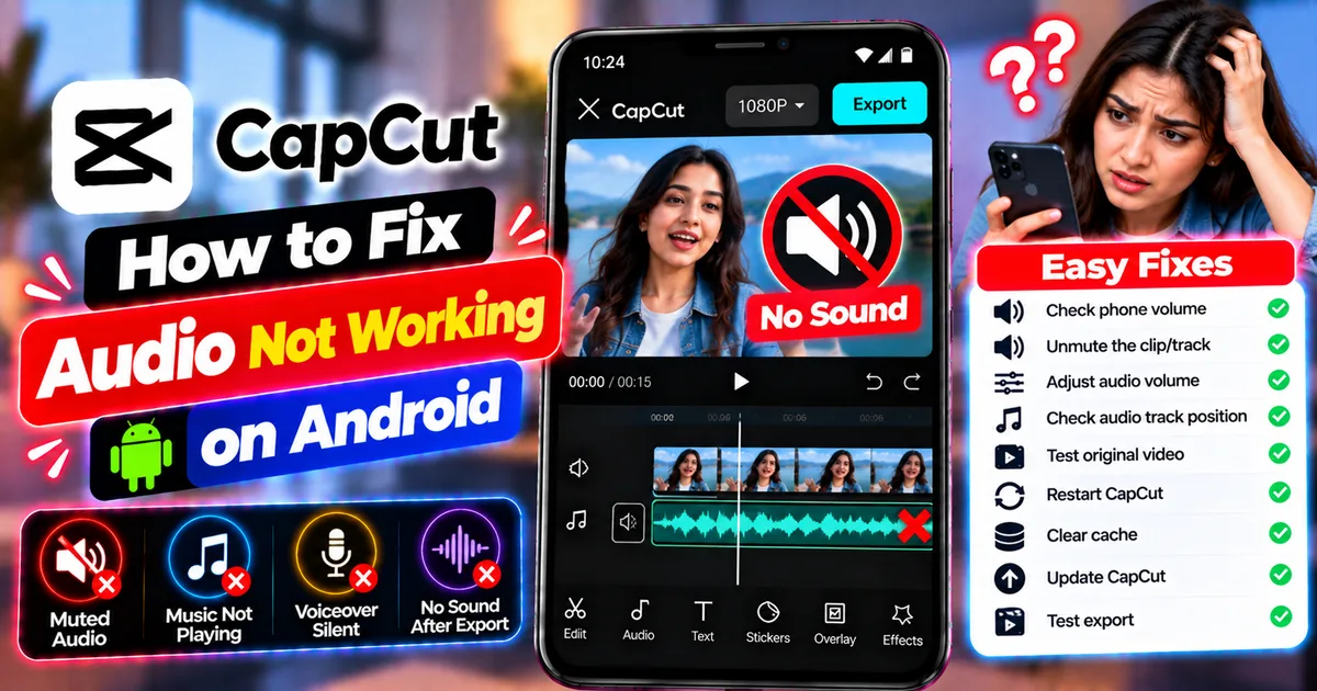 How to Fix CapCut Audio Not Working on Android