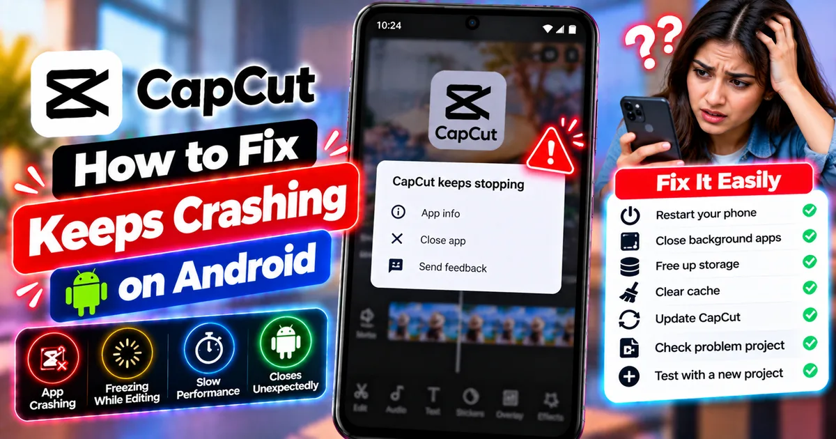 How to Fix CapCut Keeps Crashing on Android