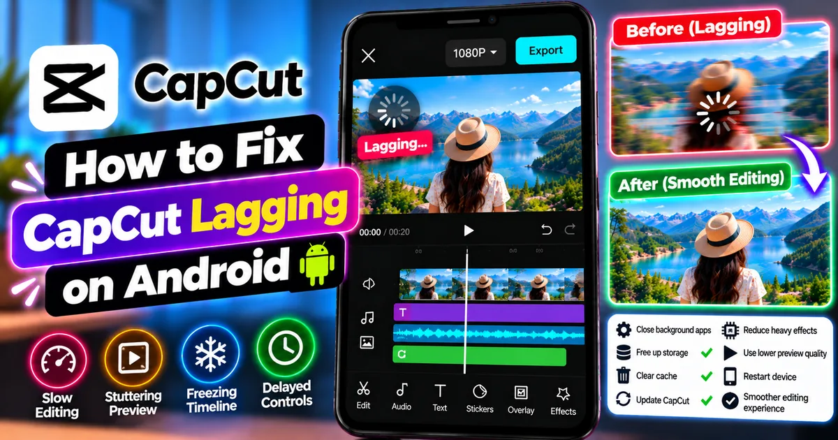 How to Fix CapCut Lagging on Android While Editing