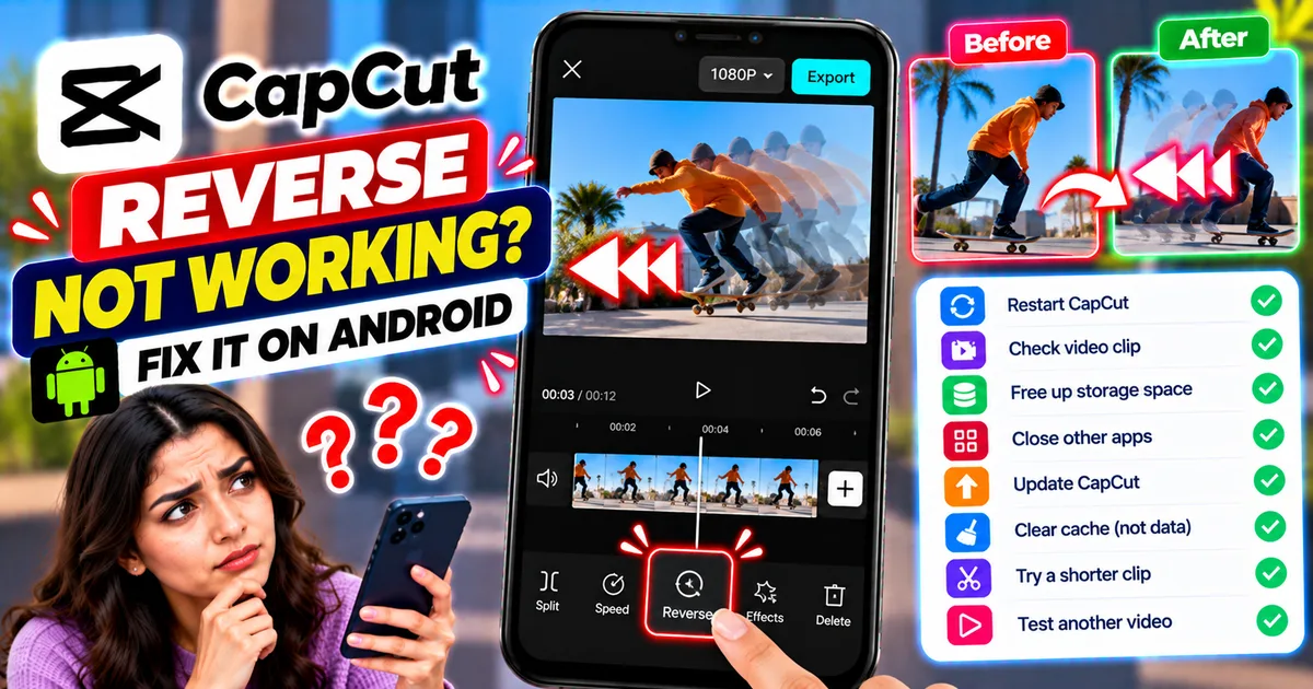 How to Fix CapCut Reverse Not Working on Android