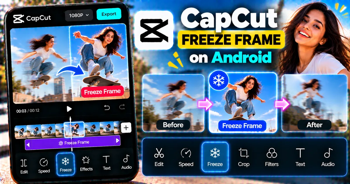 How to Freeze a Frame in CapCut on Android