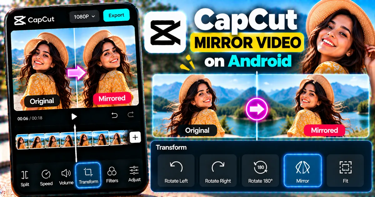 How to Mirror a Video in CapCut on Android