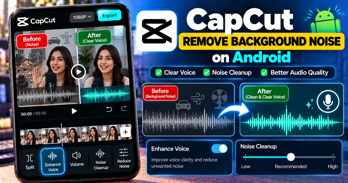 How to Remove Background Noise in CapCut on Android