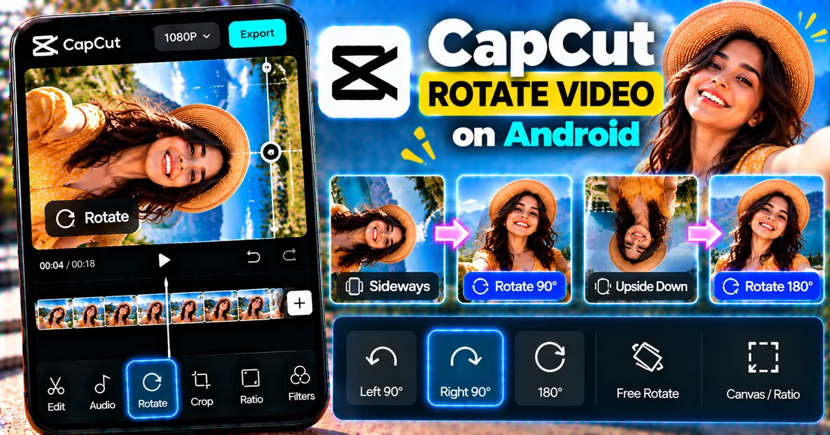 How to Rotate a Video in CapCut on Android