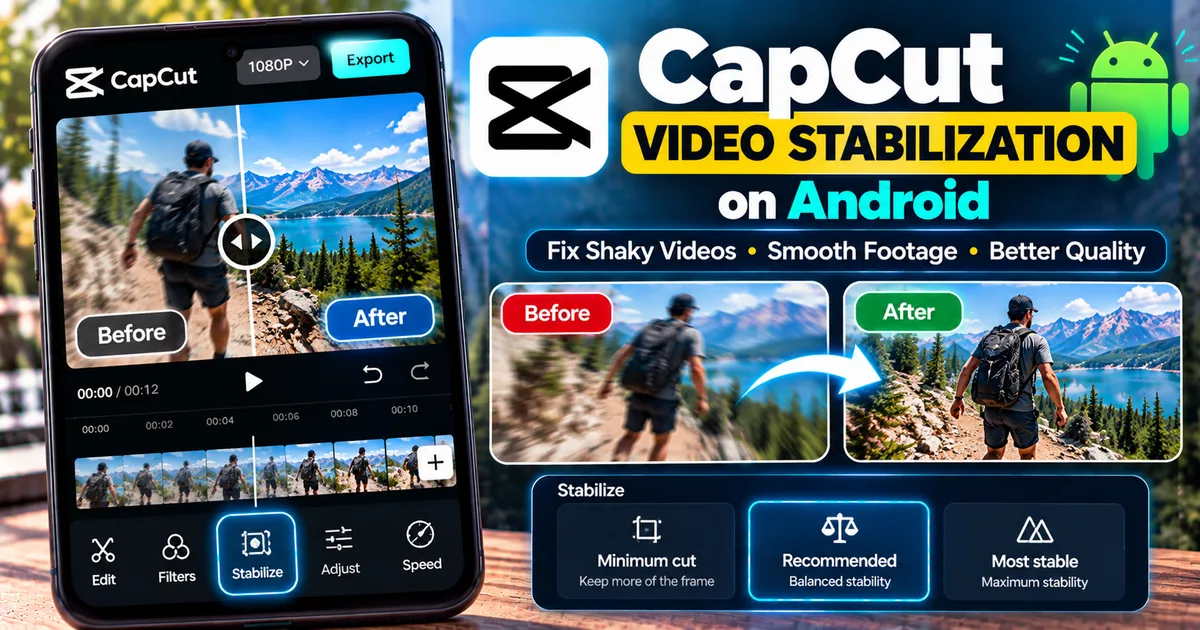 How to Stabilize Shaky Video in CapCut on Android