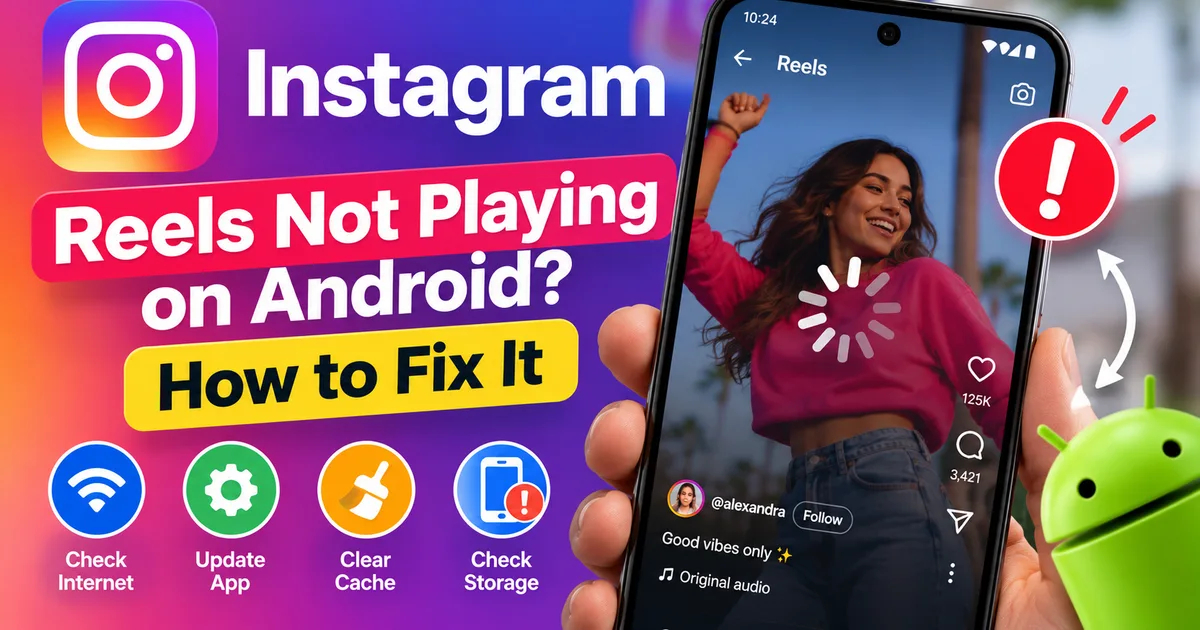 Instagram Reels Not Playing on Android? How to Fix It