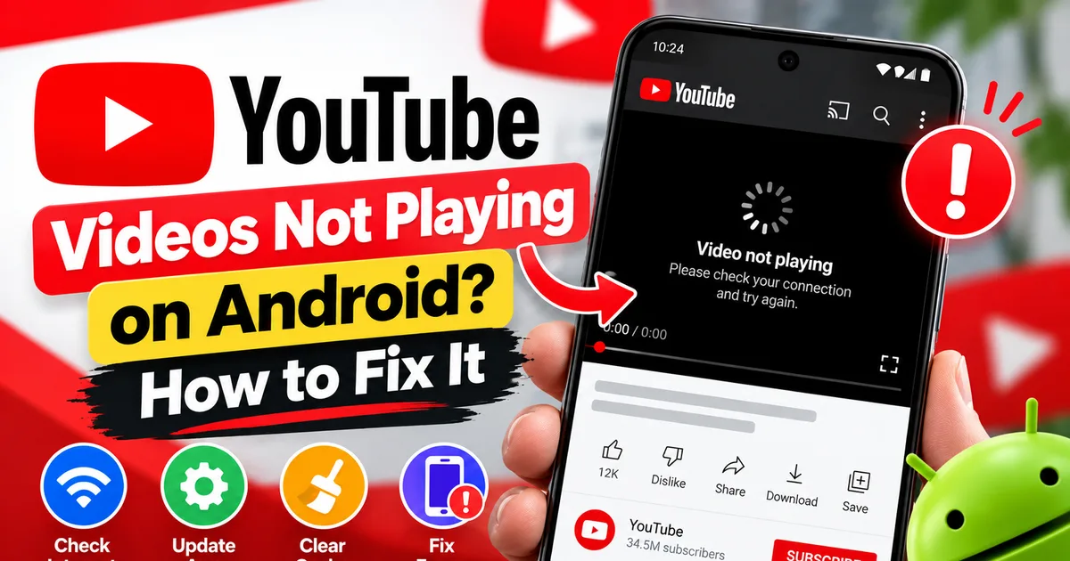 YouTube Videos Not Playing on Android? How to Fix It